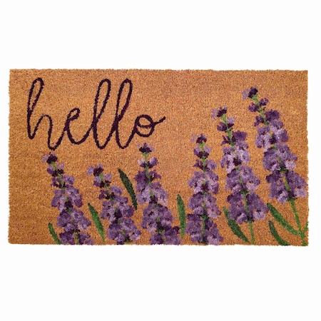 Calloway Mills Entrance Mat, Coir, Natural, Lavender, Green 106011729